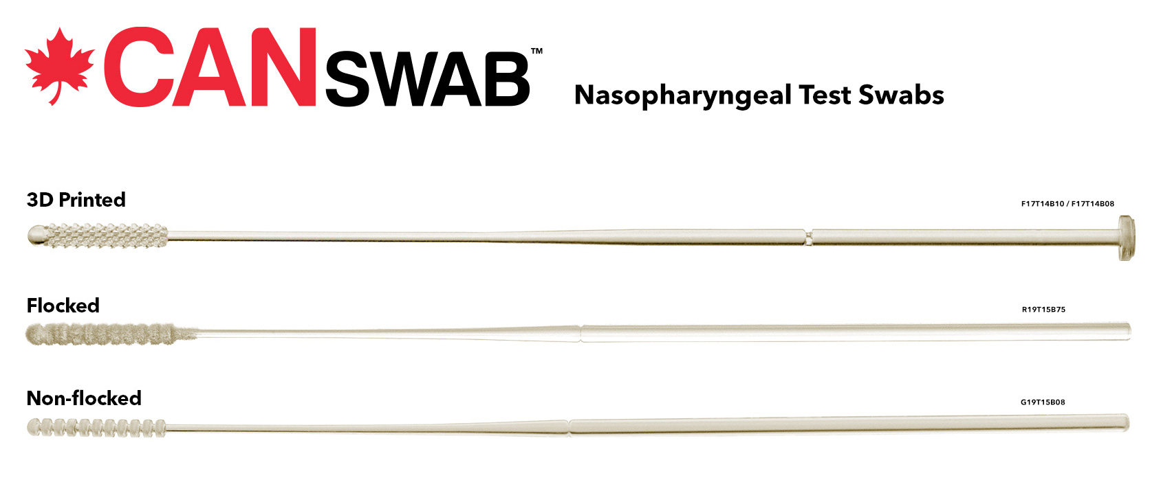 CANSWAB Nasopharyngeal Test Swabs